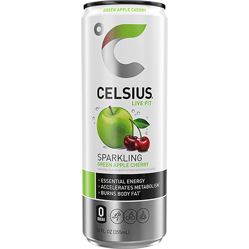 Celsius  Sparkling Green Apple Cherry